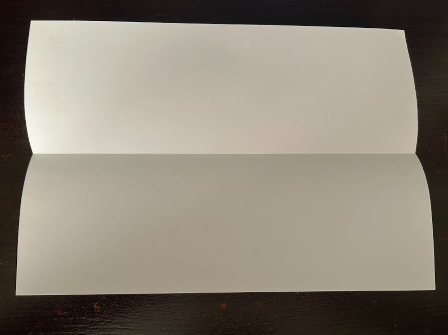 Folding top corners to center